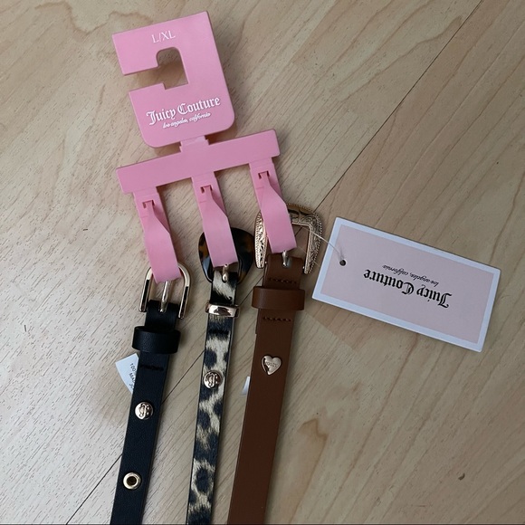 Juicy Couture 3-PC Women's Belts L/X - Picture 2 of 2